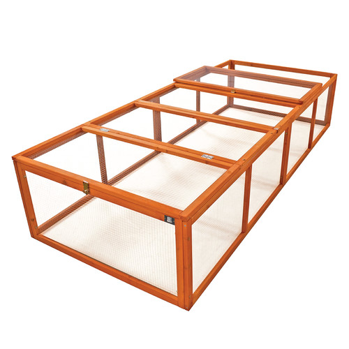 8ft wooden pet run - 8ft, outdoor